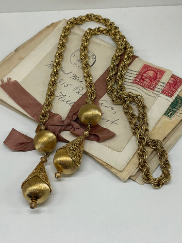 1968 Monet Bolero Gold Necklace Bloomers and Frocks